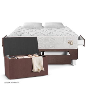 set-cama-pocket-max-con-cajones-2-plazas-chocolate---baul---almohada---protector_1
