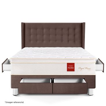 dormitorio-royal-prince-con-cajones-gold-flexible-chocolate-king